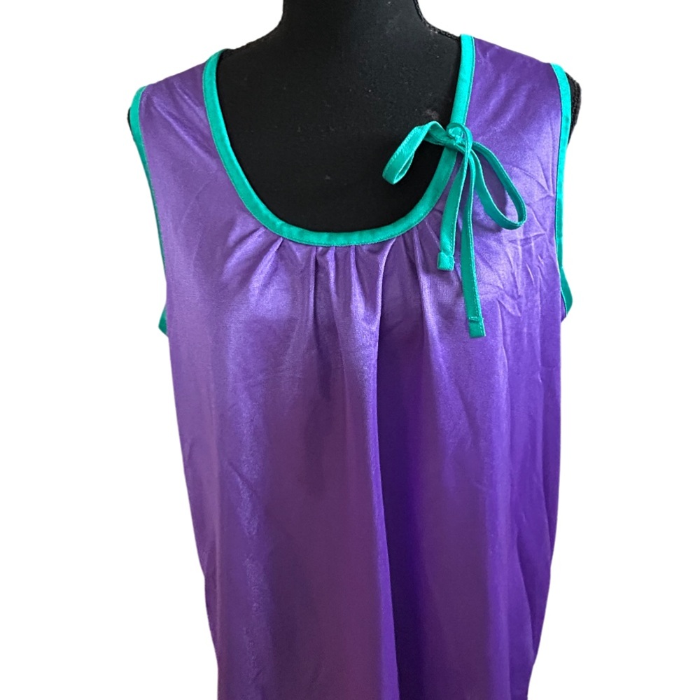 💚💜 2 VINTAGE ANTHONY RICHARDS NIGHTGOWNS! GORGEOUS COLORS! RARE!! - Picture 14 of 16